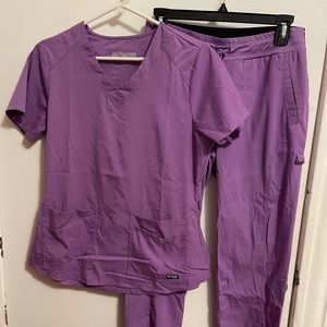 Grey's Anatomy Purple Scrub Set